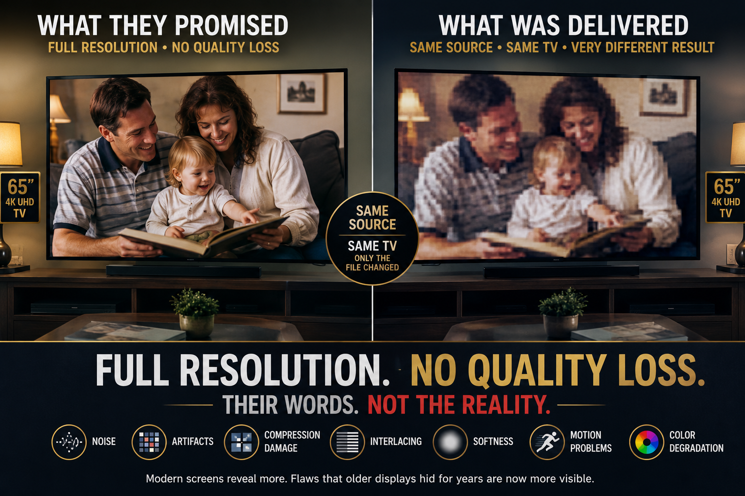 Full Resolution. No Quality Loss. Their Words. Not The Reality. — 4KVT