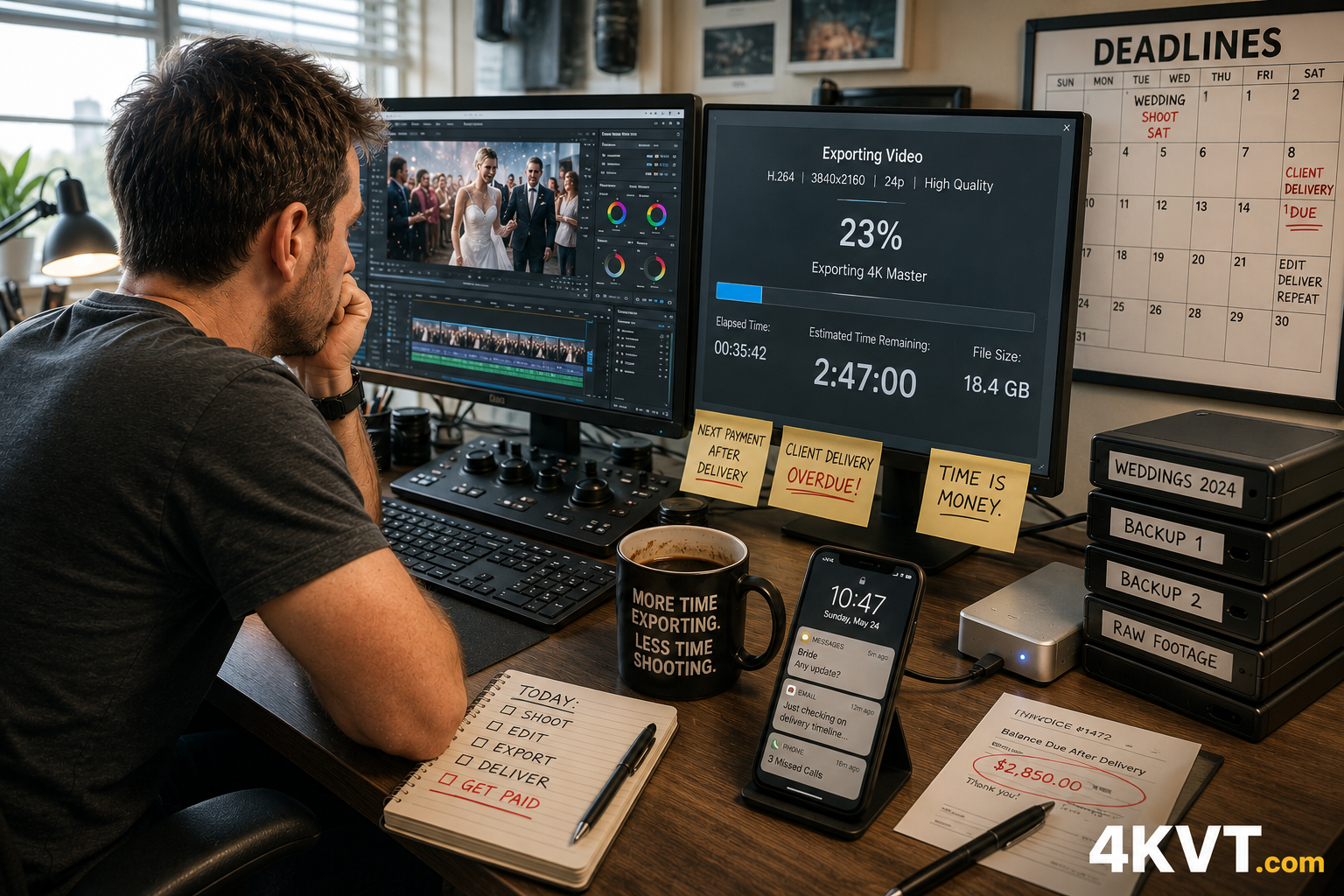 Wedding photographer frustrated with 18GB export taking 2 hours 47 minutes